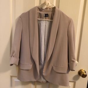 Sparkle and Fade Urban Outfitters Taupe Blazer